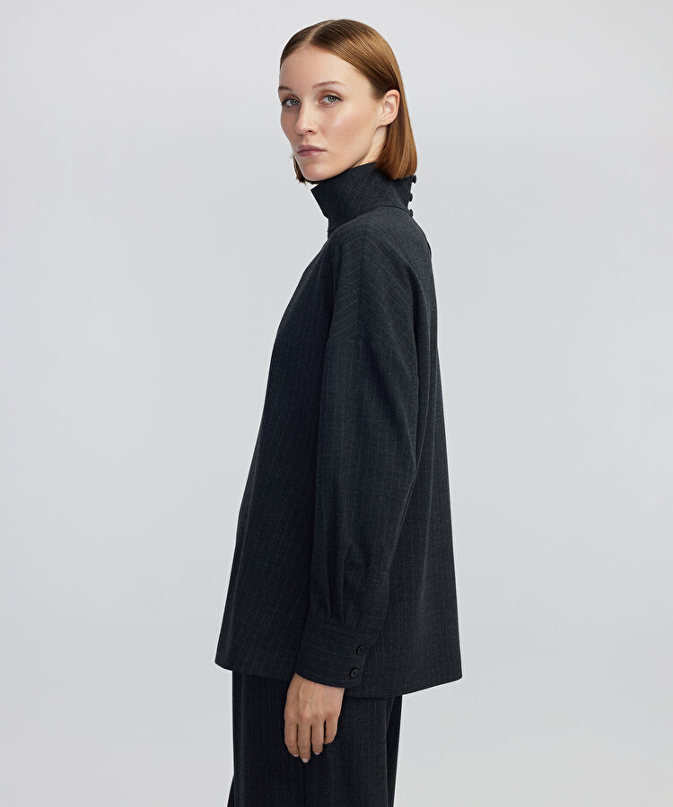 Çizgi desen bluz — photo 4