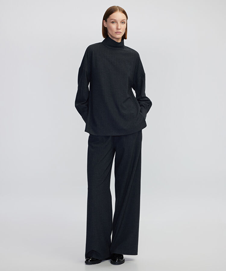 Çizgi desen bluz — photo 3