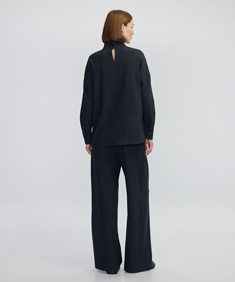 Çizgi desen bluz — photo 5