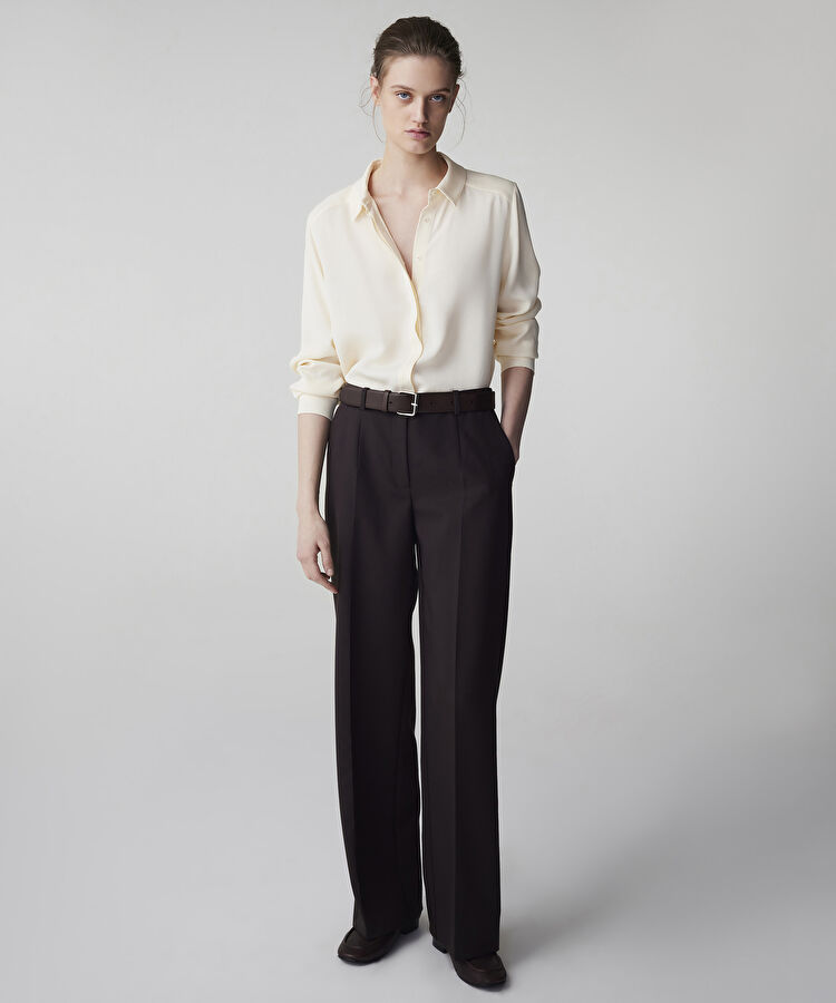 Wide leg ütü izli pantolon