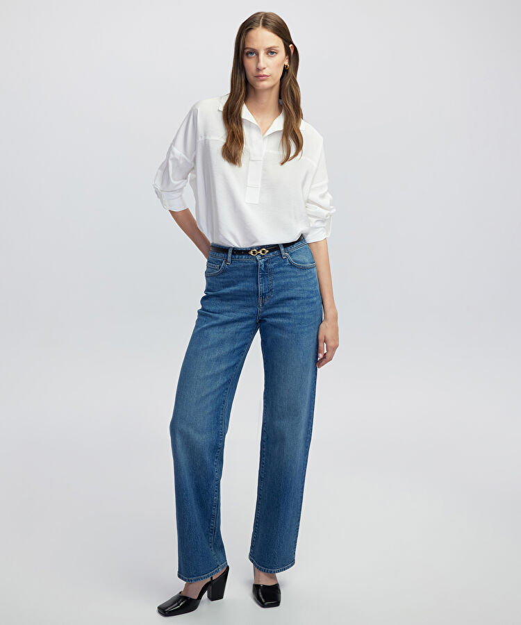 Gömlek yaka bluz — photo 3