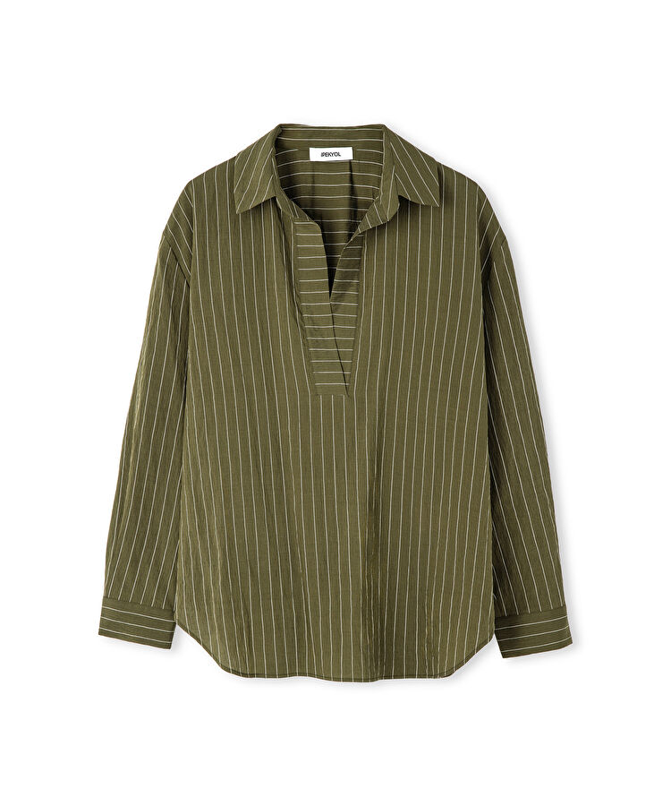 Çizgi desen bluz — photo 5