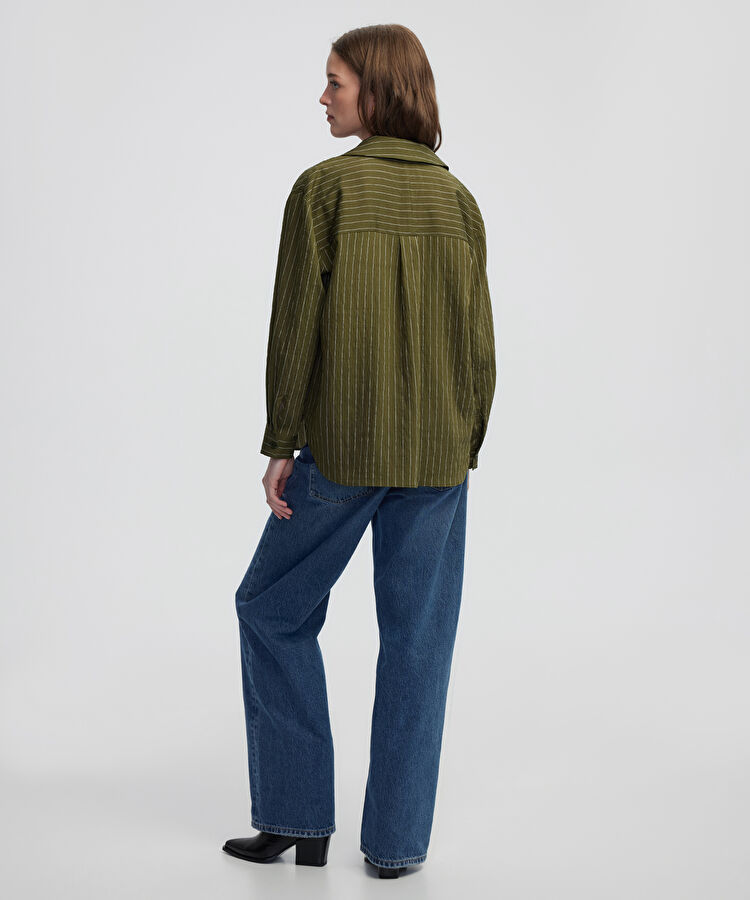 Çizgi desen bluz — photo 4