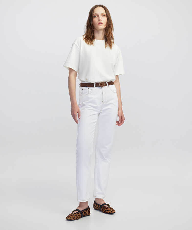 Mom fit jean pantolon - IW6250018009003 - Natürel Jean Pantolon