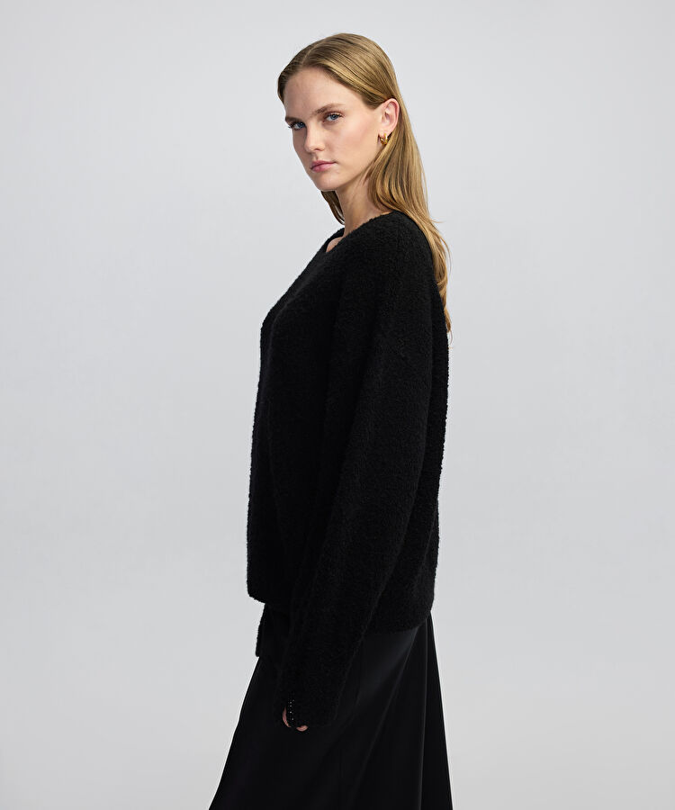 Hotfix baskılı dokulu triko — photo 3