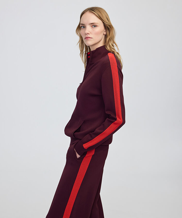 Colorblock fermuarlı triko — photo 3