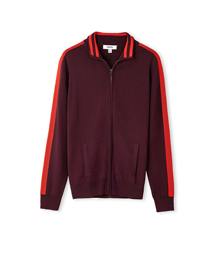 Colorblock fermuarlı triko — photo 5