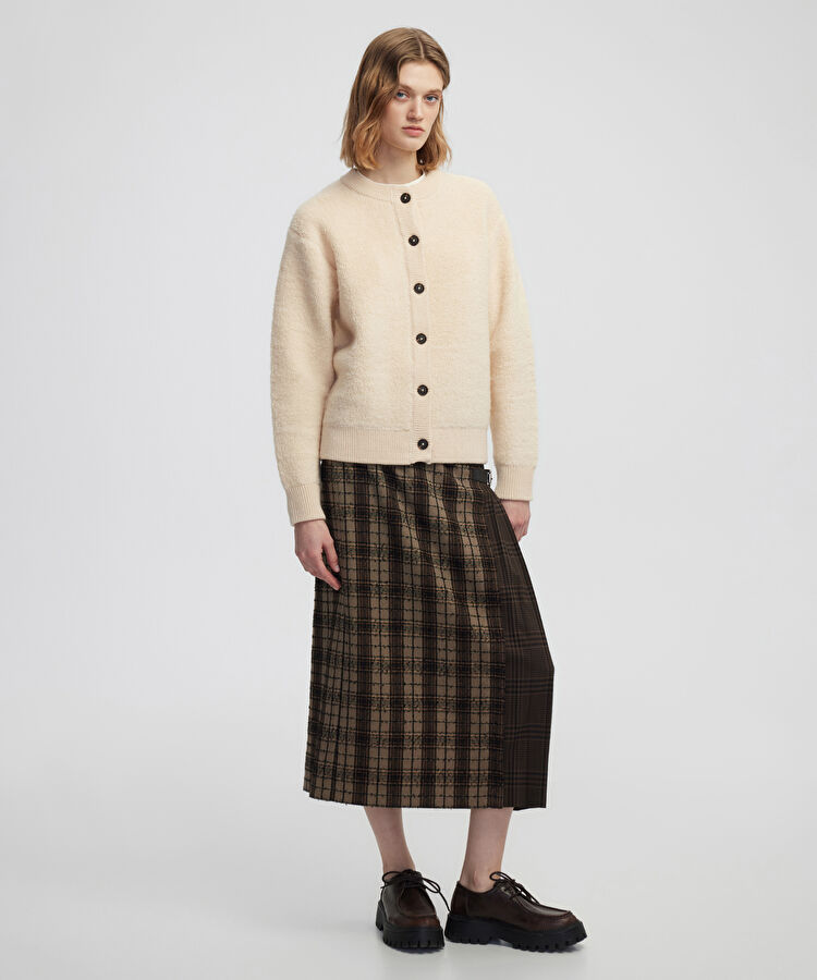 Pelüş yün triko hırka — photo 2