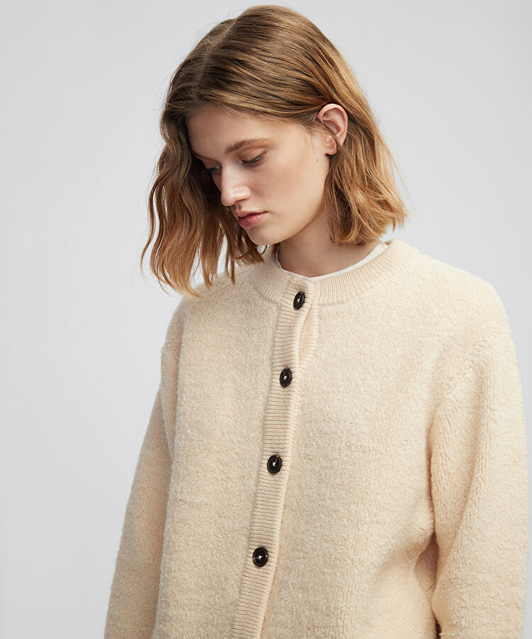 Pelüş yün triko hırka — photo 5