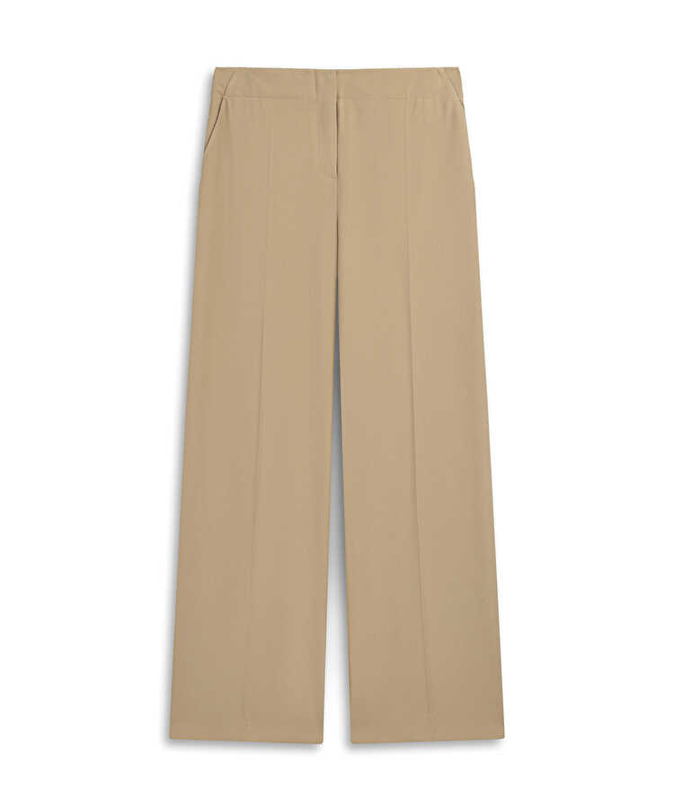 Wide leg fit pantolon - IW6260003128074 - Kahverengi Pantolon