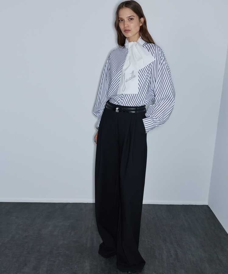 Çift kemerli pantolon - IW6260003198001 - Siyah Pantolon