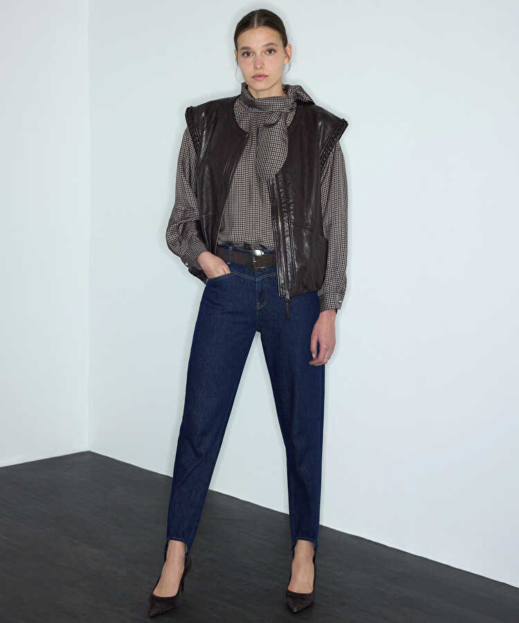 Denim füzo pantolon - IW6260018050629 - İndigo Jean Pantolon