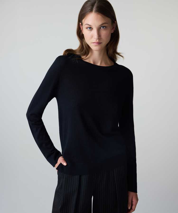 Yün içerikli basic triko - IW6260050047001 - Siyah Triko