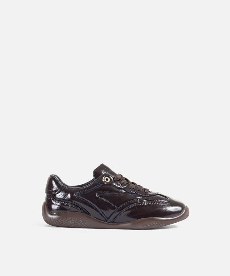 %100 deri sneaker - IW6260062001074 - Kahverengi Sneaker
