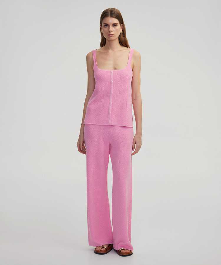 Triko pantolon - IS1250003163033 - Pembe Pantolon