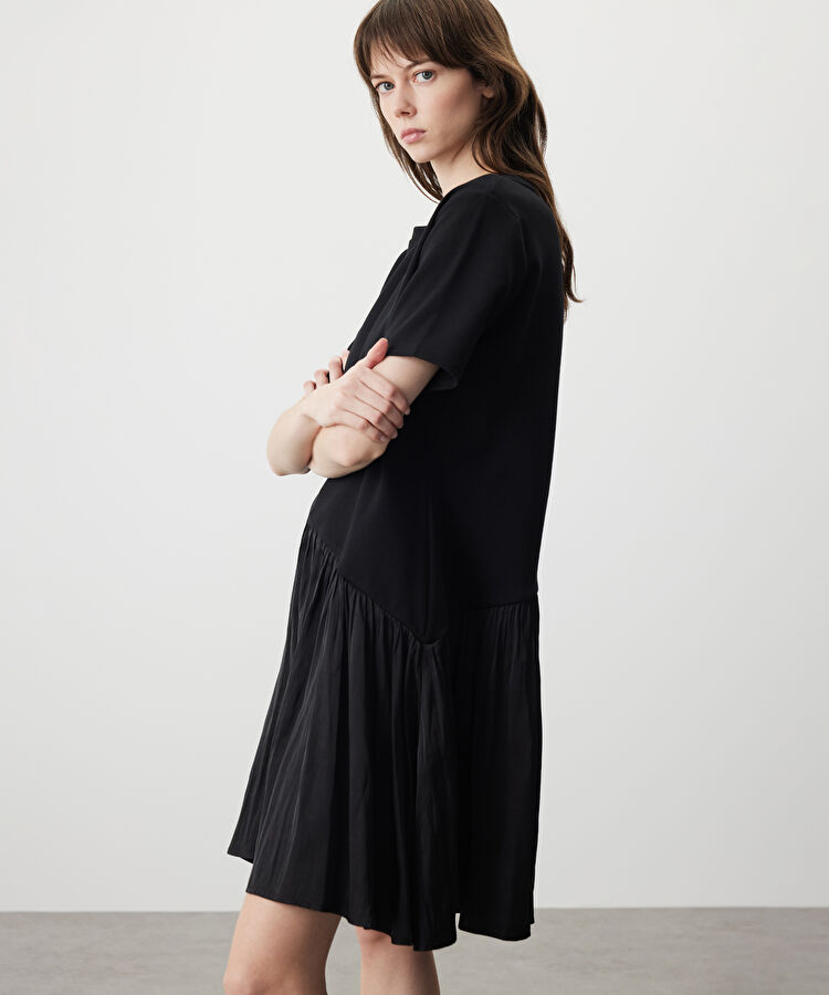 Kumaş mix elbise — photo 4