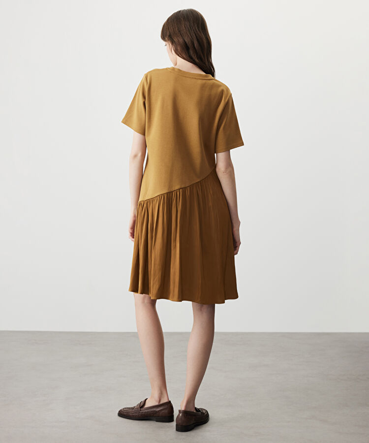 Kumaş mix elbise — photo 3