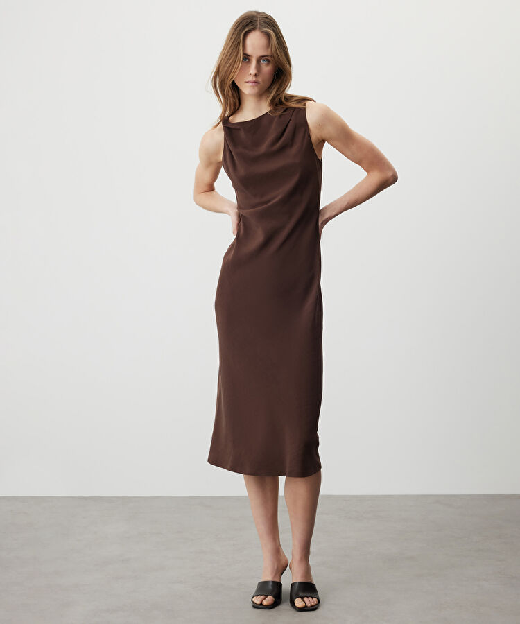 Asimetrik kol elbise — photo 2