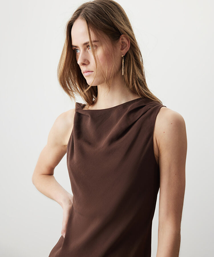 Asimetrik kol elbise — photo 4