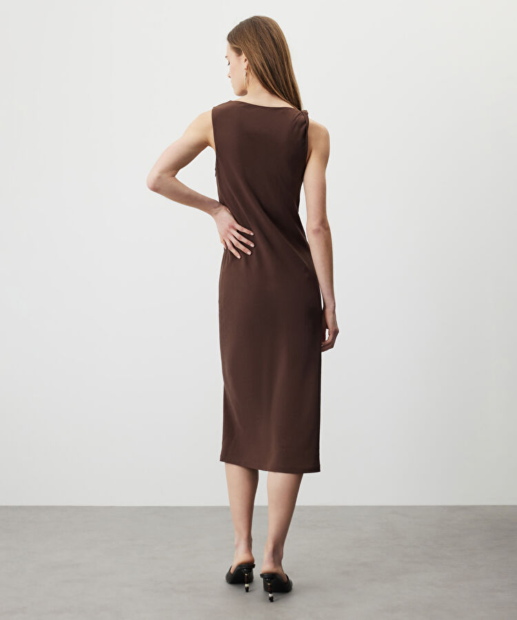 Asimetrik kol elbise — photo 3