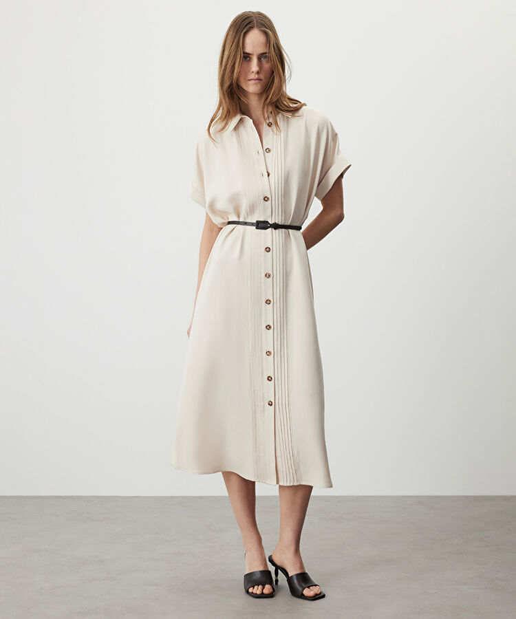 Kemerli gömlek elbise — photo 2