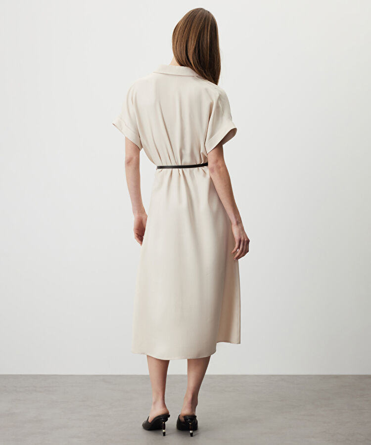 Kemerli gömlek elbise — photo 3