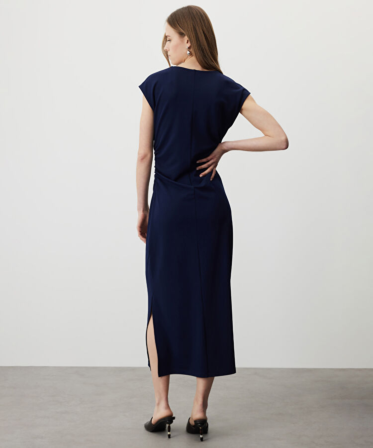 Büzgülü penye elbise