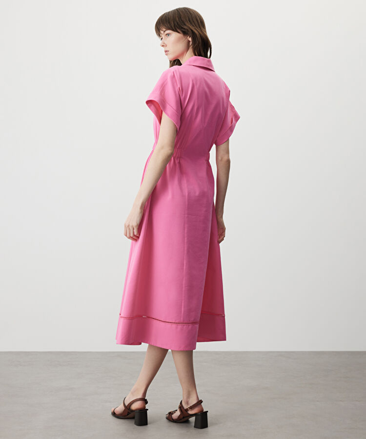 Elastik bel gömlek elbise — photo 4