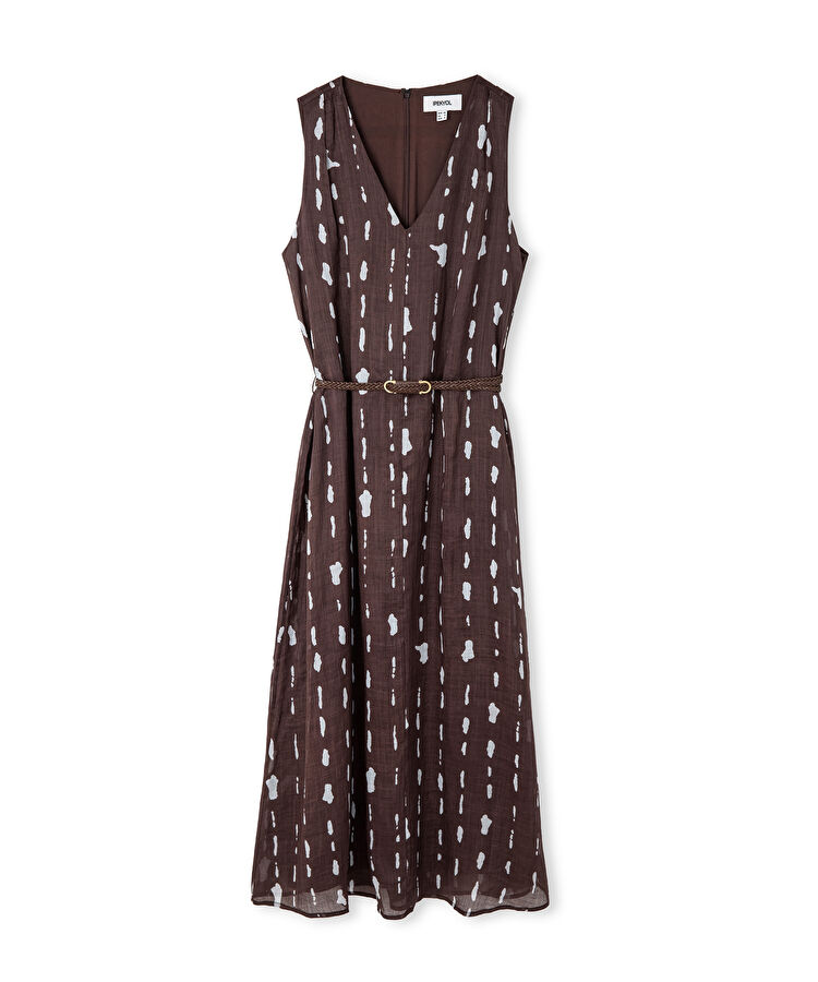 Desenli keten elbise