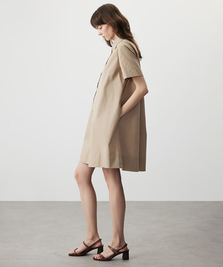 Poplin gömlek elbise — photo 4