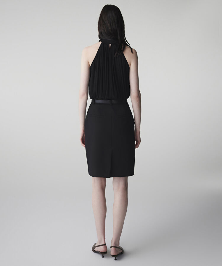 Kemerli çift parça görünüm elbise — photo 5