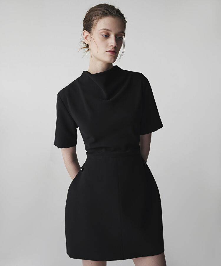 Dik degaje yakalı elbise — photo 2