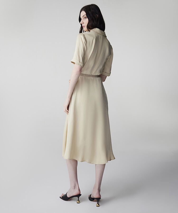 Kemerli cupro elbise — photo 4