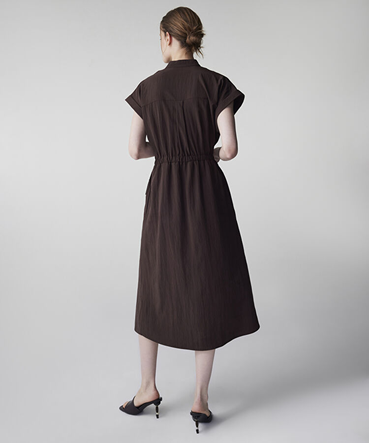 İnce kuşaklı gömlek elbise — photo 4