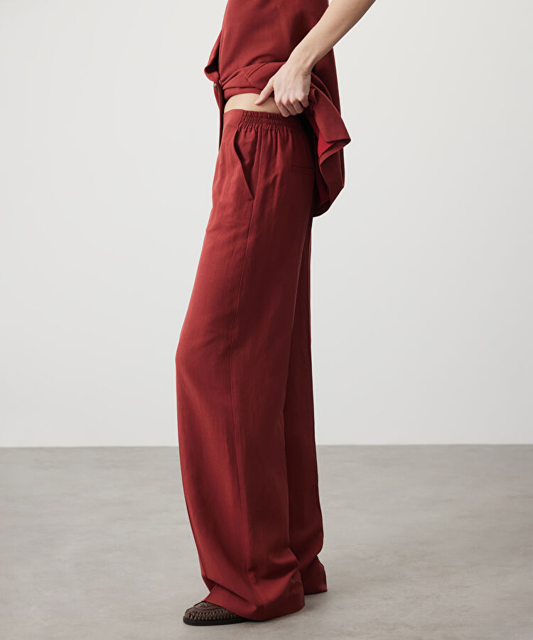 Wide leg fit ütü izli pantolon — photo 4