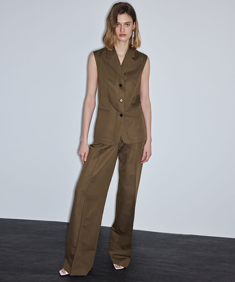 İnce kuşaklı wide leg pantolon — photo 2