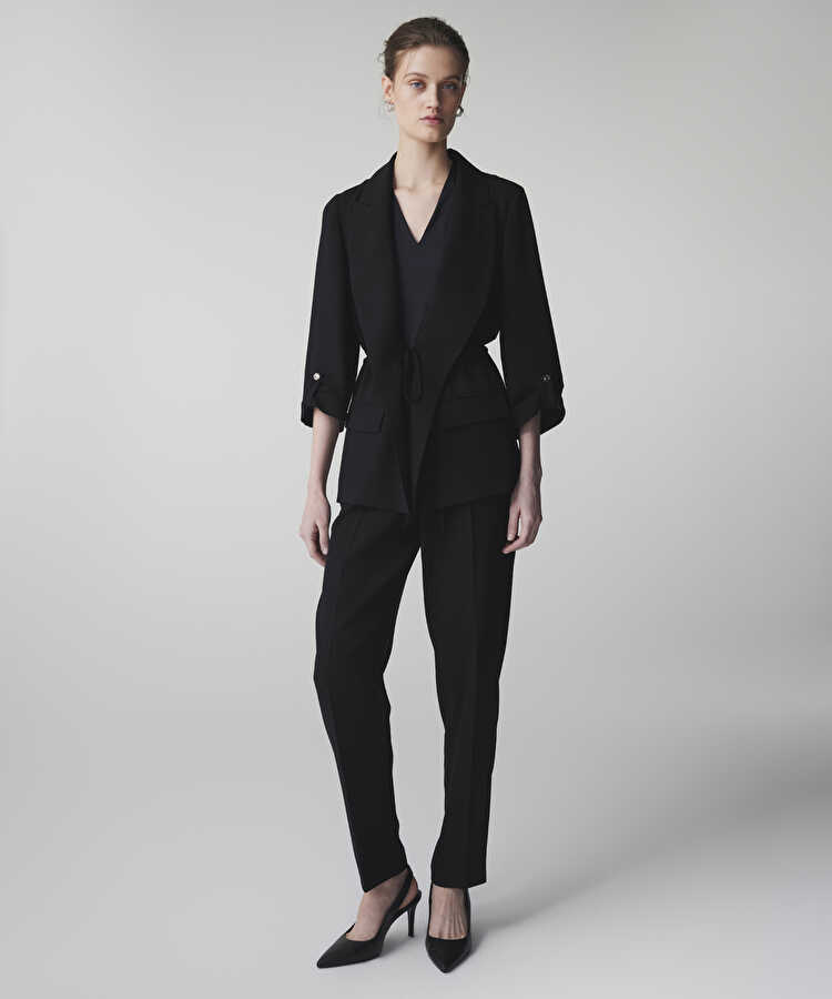 Elastik bel pantolon - IS1260003150001 - Siyah Pantolon