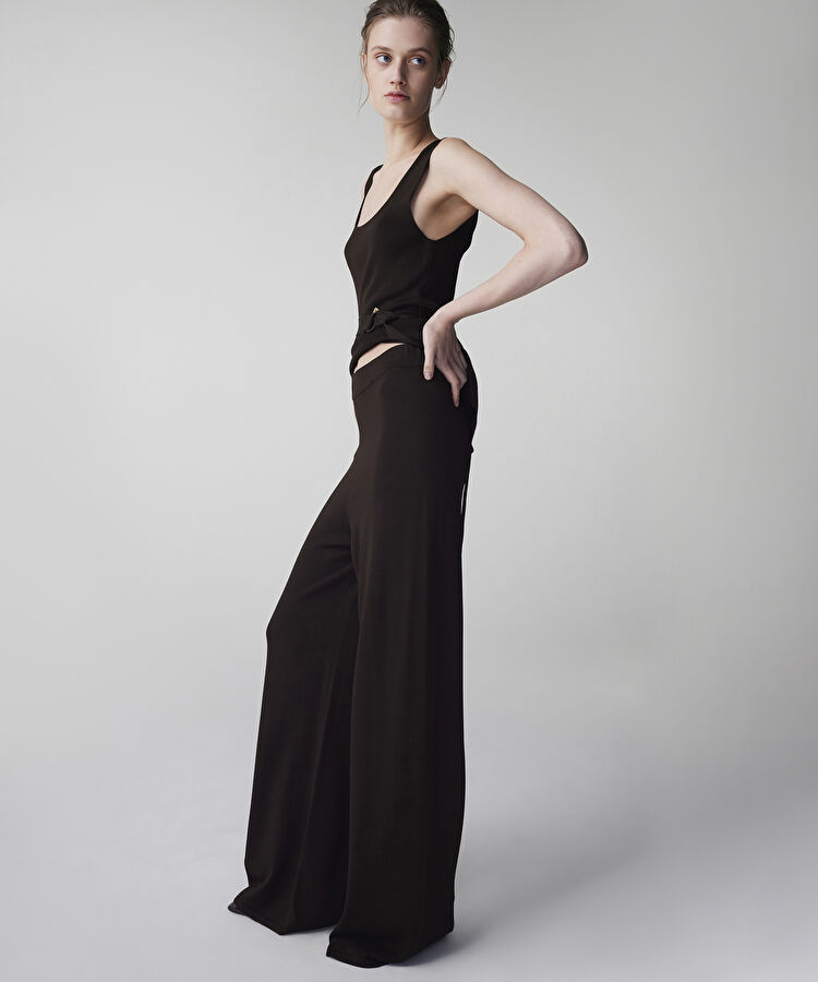 Wide leg triko pantolon — photo 2