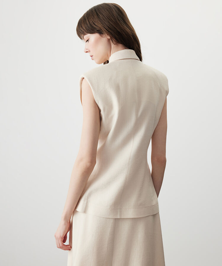 Pileli kruvaze bluz — photo 5