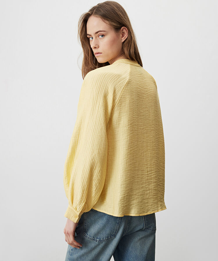 Dokulu reglan kol bluz — photo 4