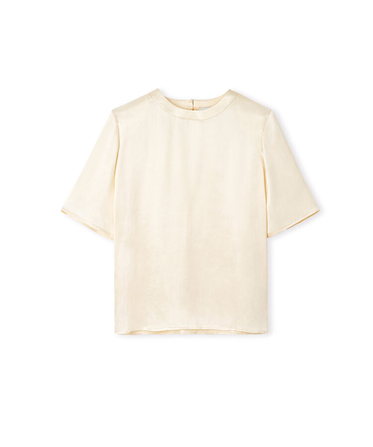 Saten yüzeyli vatkalı bluz