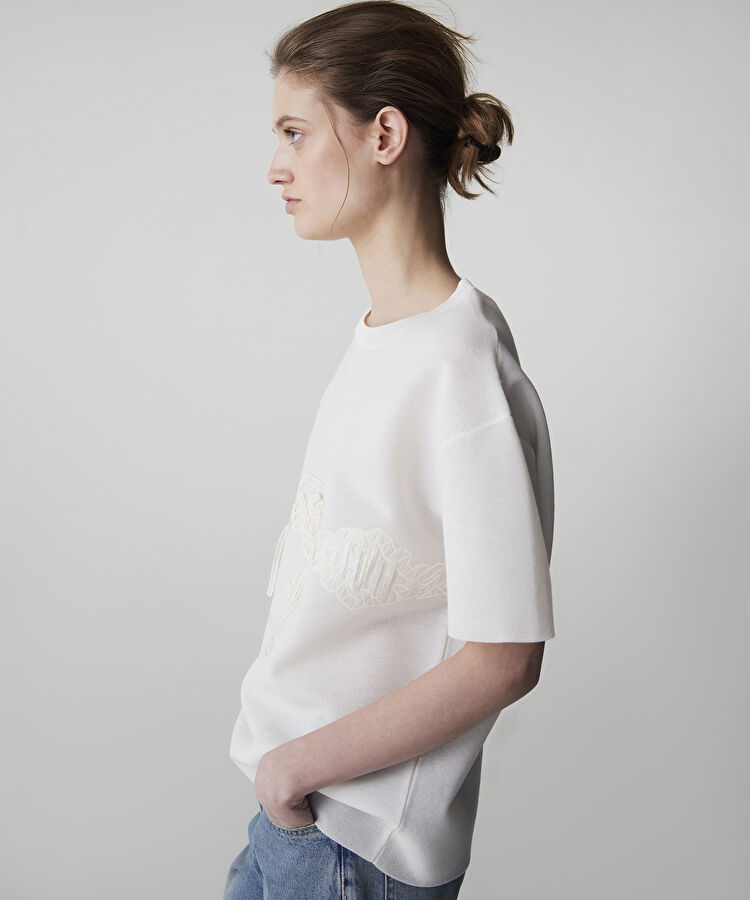 Nakışlı ve aplikeli triko — photo 4