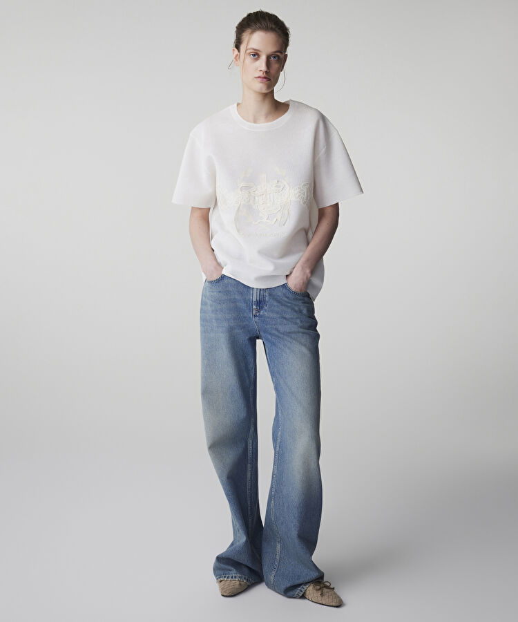 Nakışlı ve aplikeli triko — photo 2