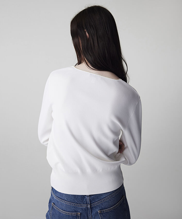 Strass taş şeritli triko — photo 5