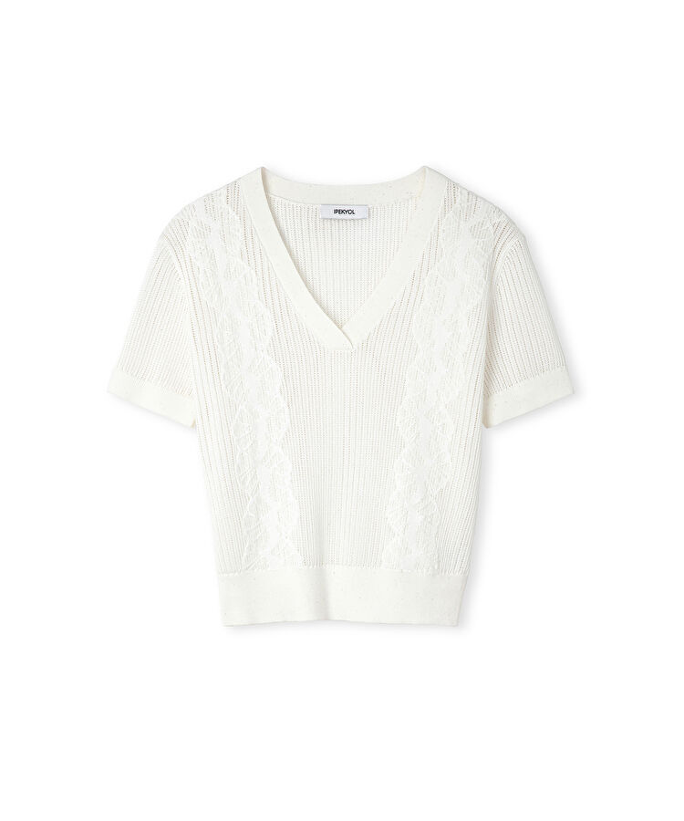 Nakışlı ajurlu triko — photo 2