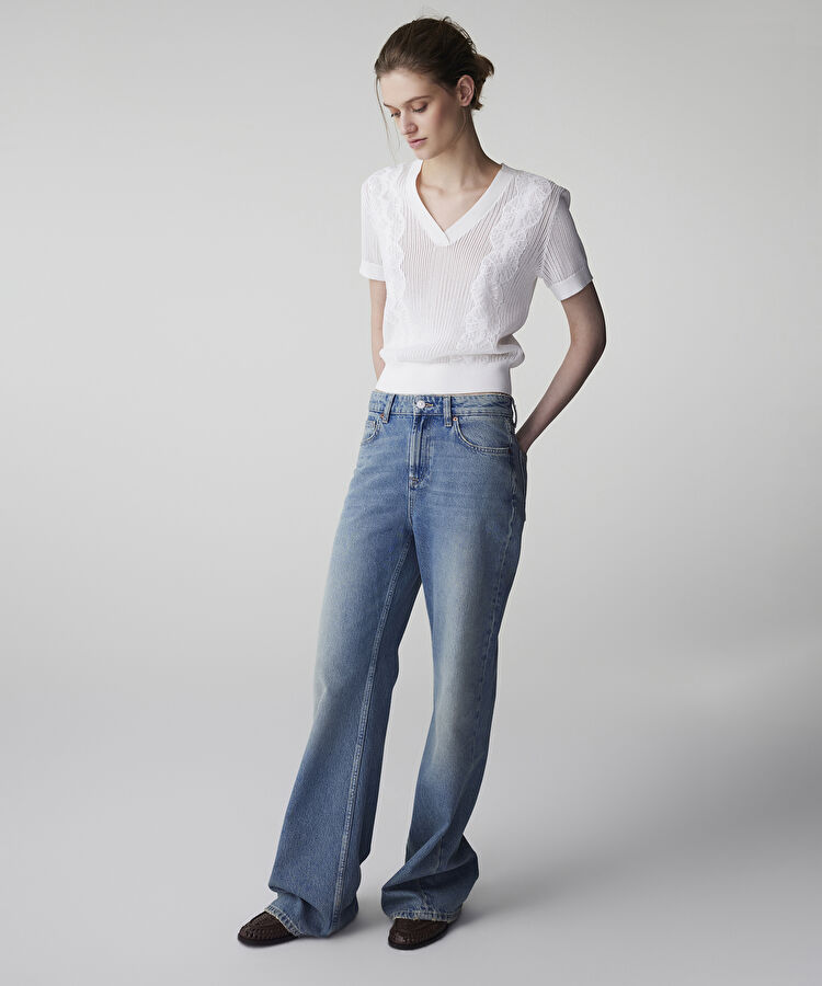 Nakışlı ajurlu triko — photo 4