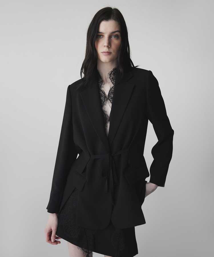 Dantel garnili blazer - IS1260106017001 - Siyah Blazer