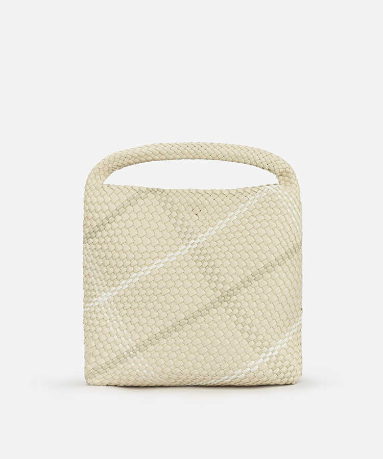 Lattice slouchy çanta - IS1260052101082 - Krem Çanta