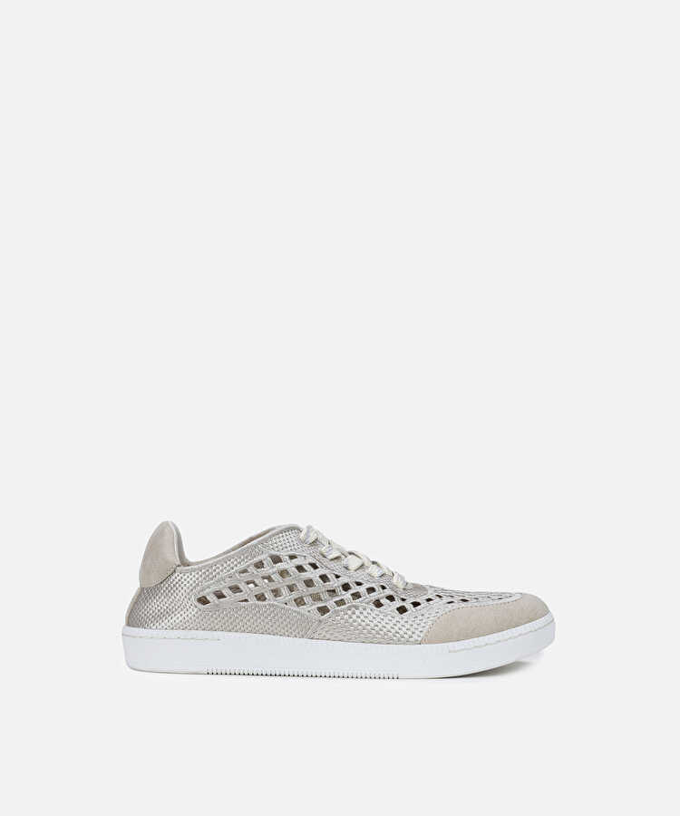 Bağcıklı cutout sneaker - IS1260062006023 - Bej Sneaker