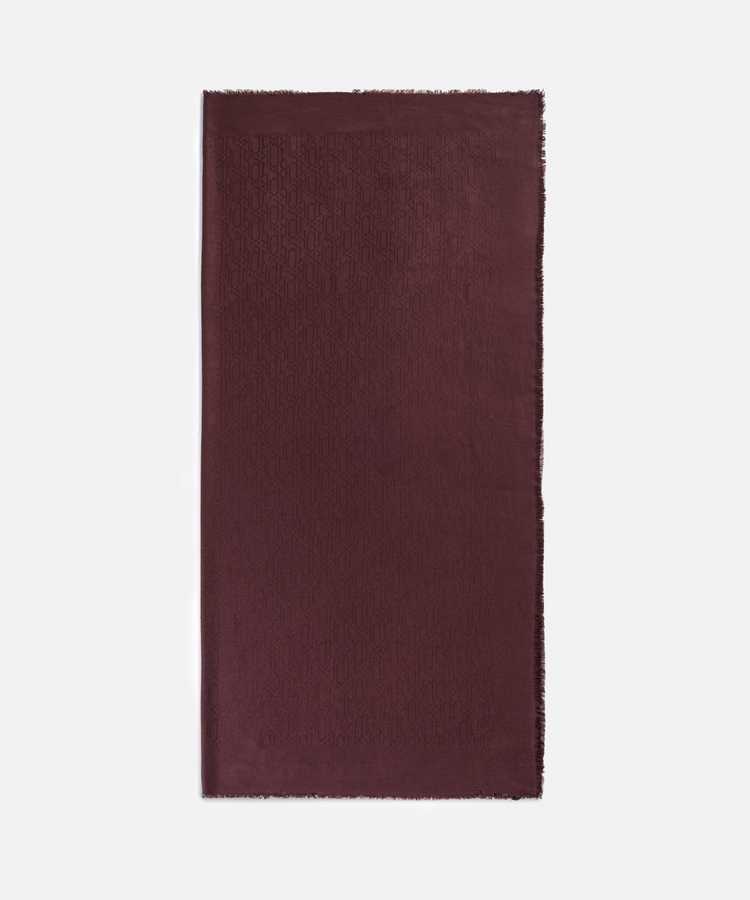 Monogram şal - I00000065001035 - Bordo Şal ve Fular
